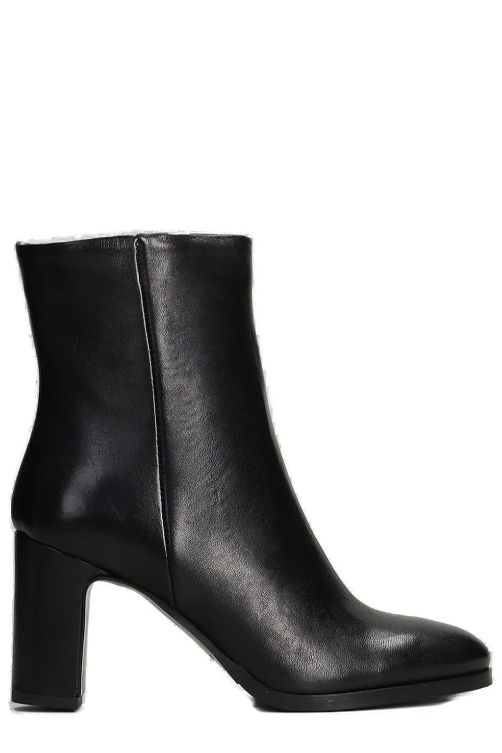 Julie Dee Block-Heel Zipped Ankle Boots