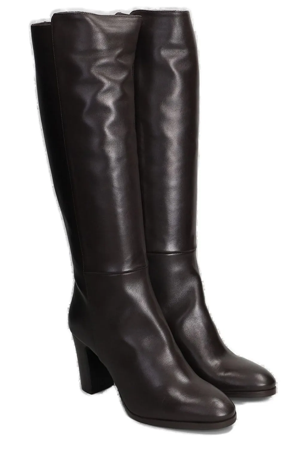 Julie Dee Zipped Block-Heel Boots