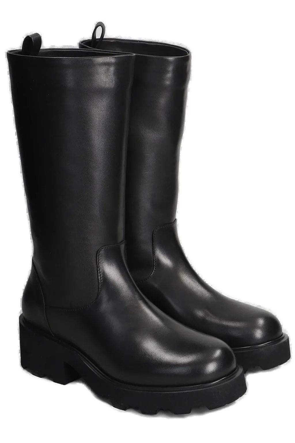 Julie Dee Almond Toe Slip-On Boots
