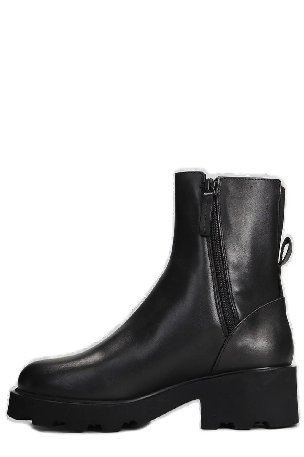 Julie Dee Zipped Block-Heel Ankle Boots