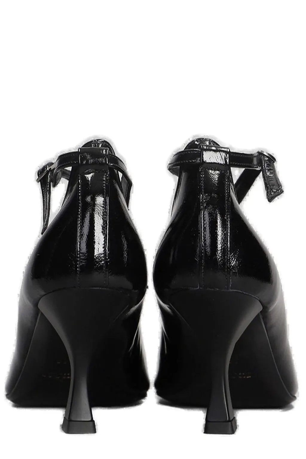 Julie Dee Pointed Toe Criss-Cross Strap Pumps
