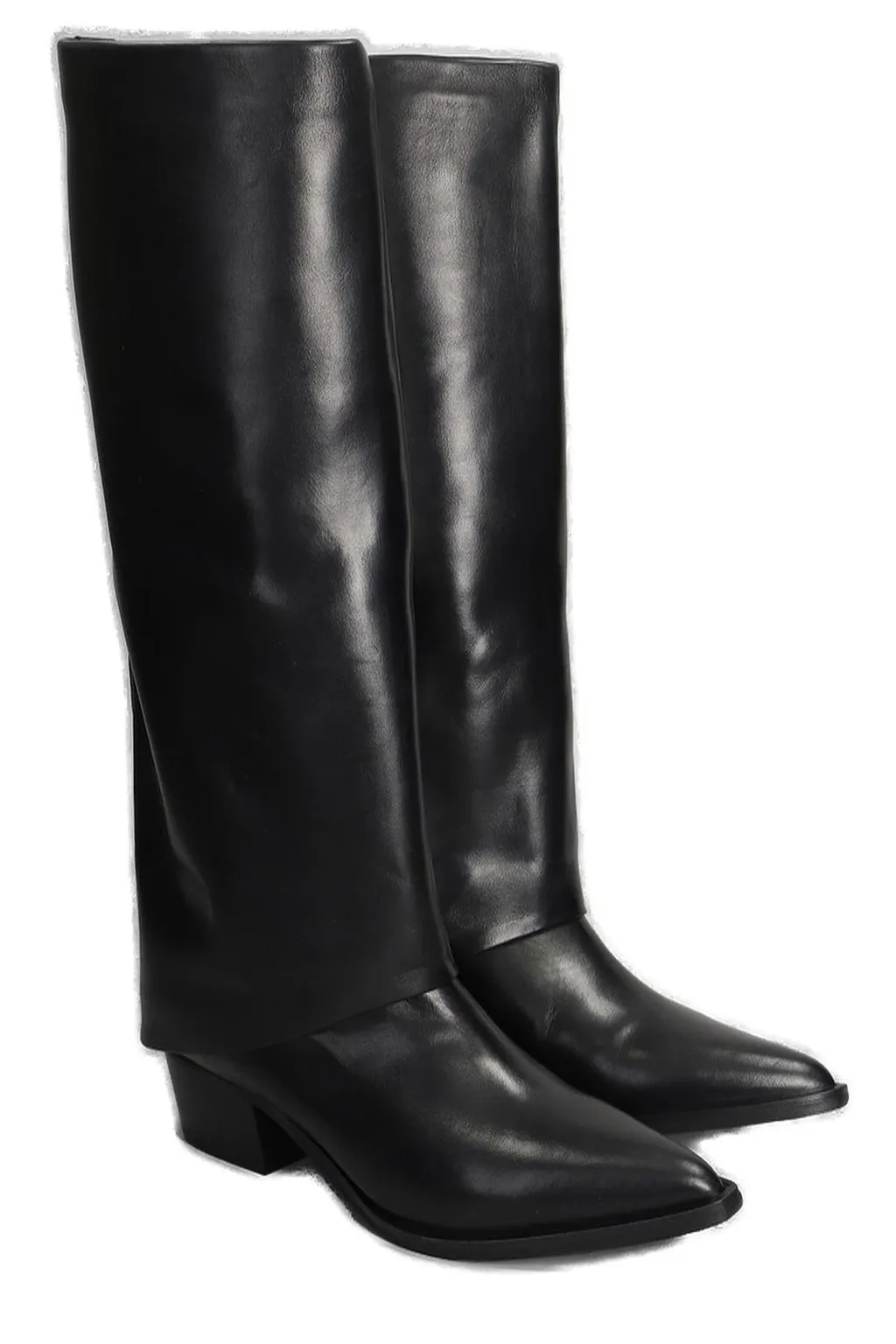 Julie Dee Pointed Toe Block Heel Boots