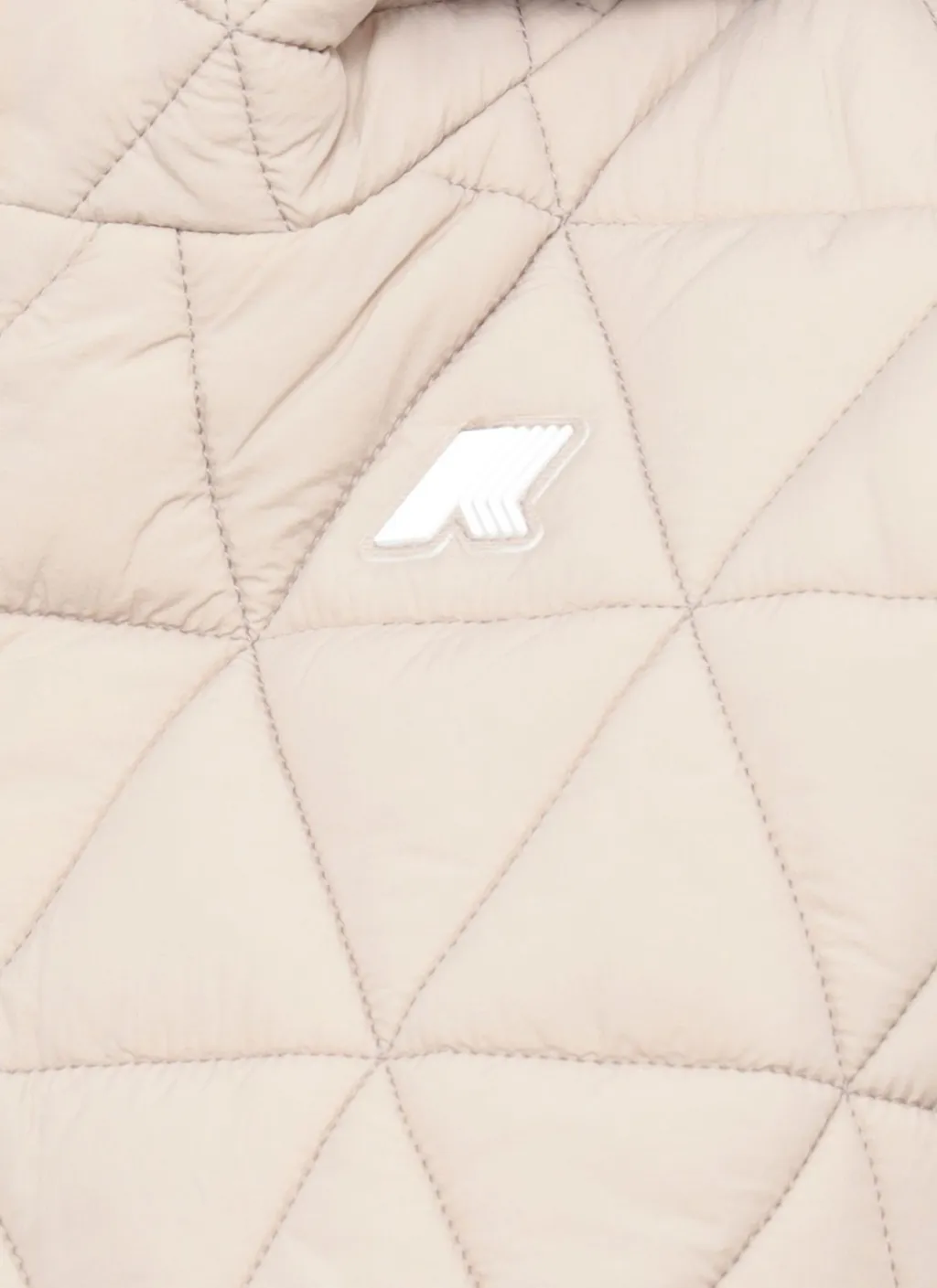 K-Way Quilted Hooded Zip-Up Jacket