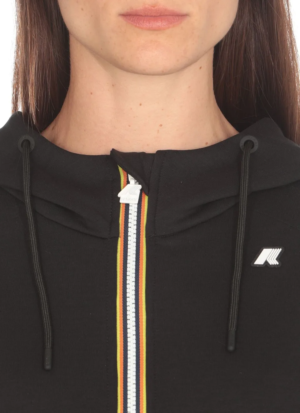 K-Way Divine Light Spacer Drawstring Zip-Up Hoodie