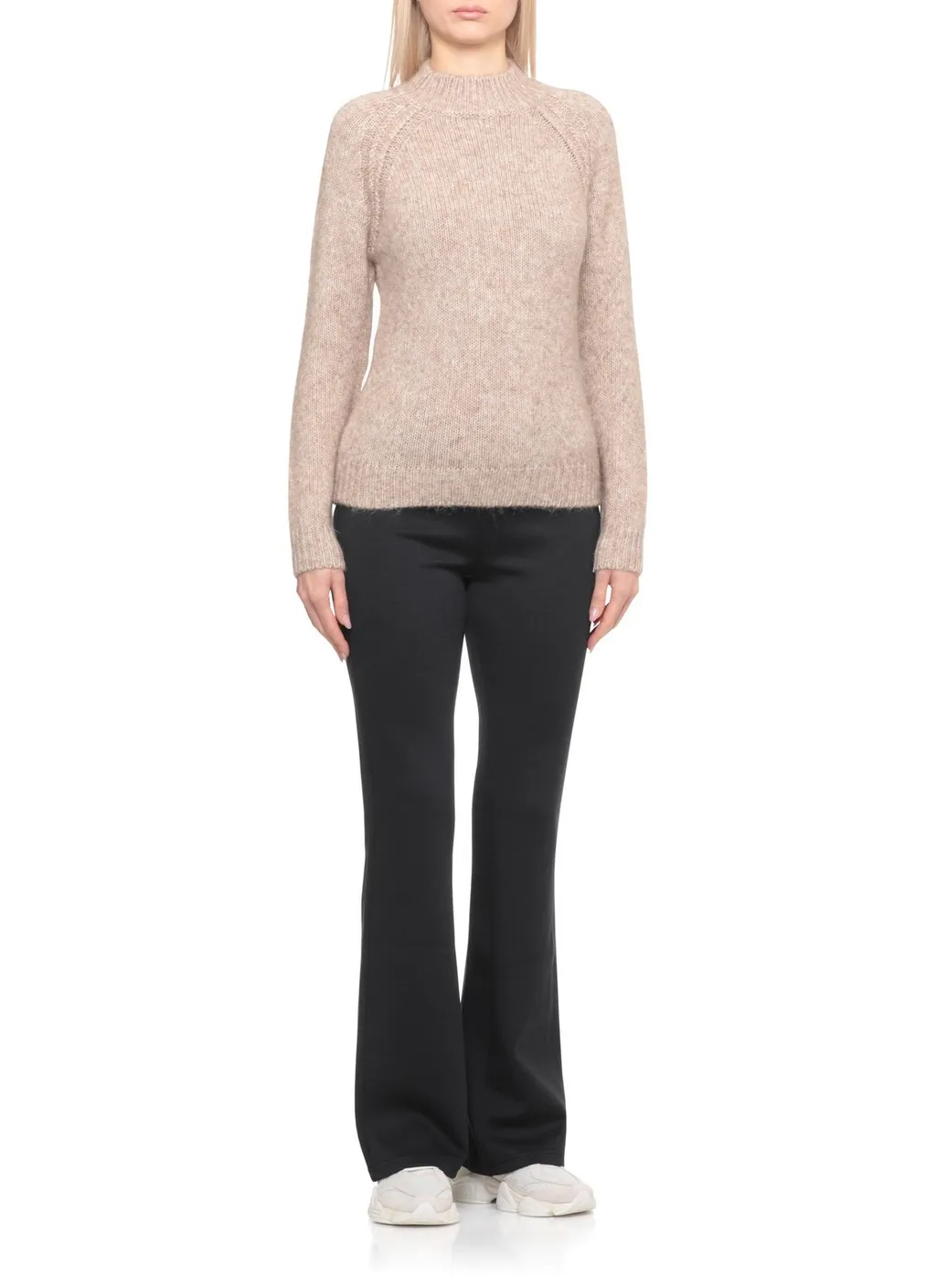 K-Way Terry Mock-Neck Jumper