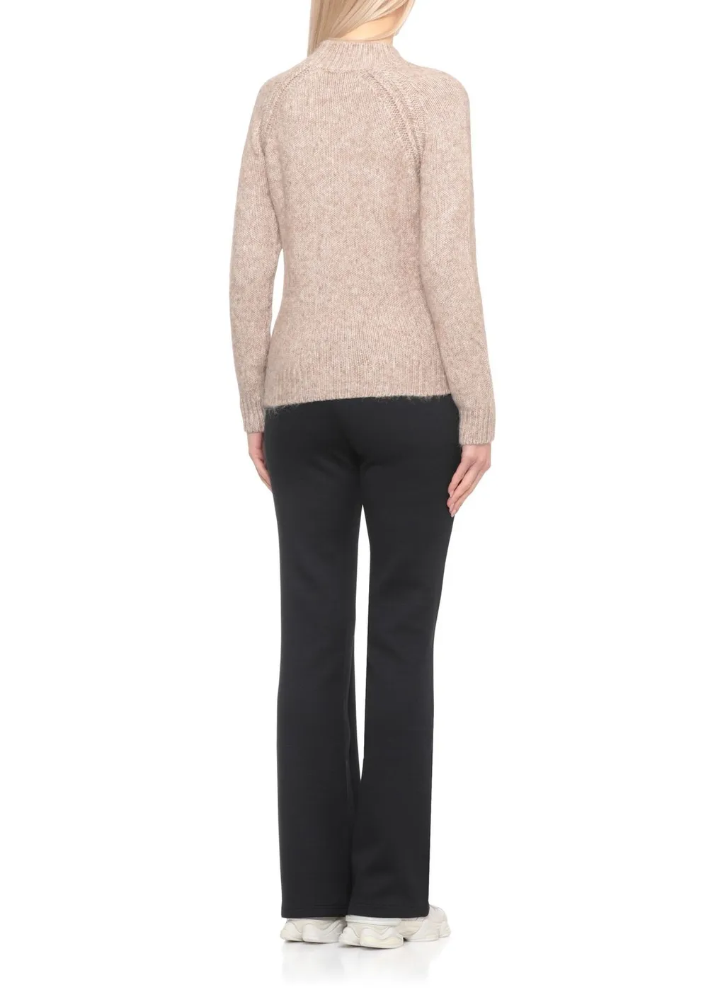K-Way Terry Mock-Neck Jumper