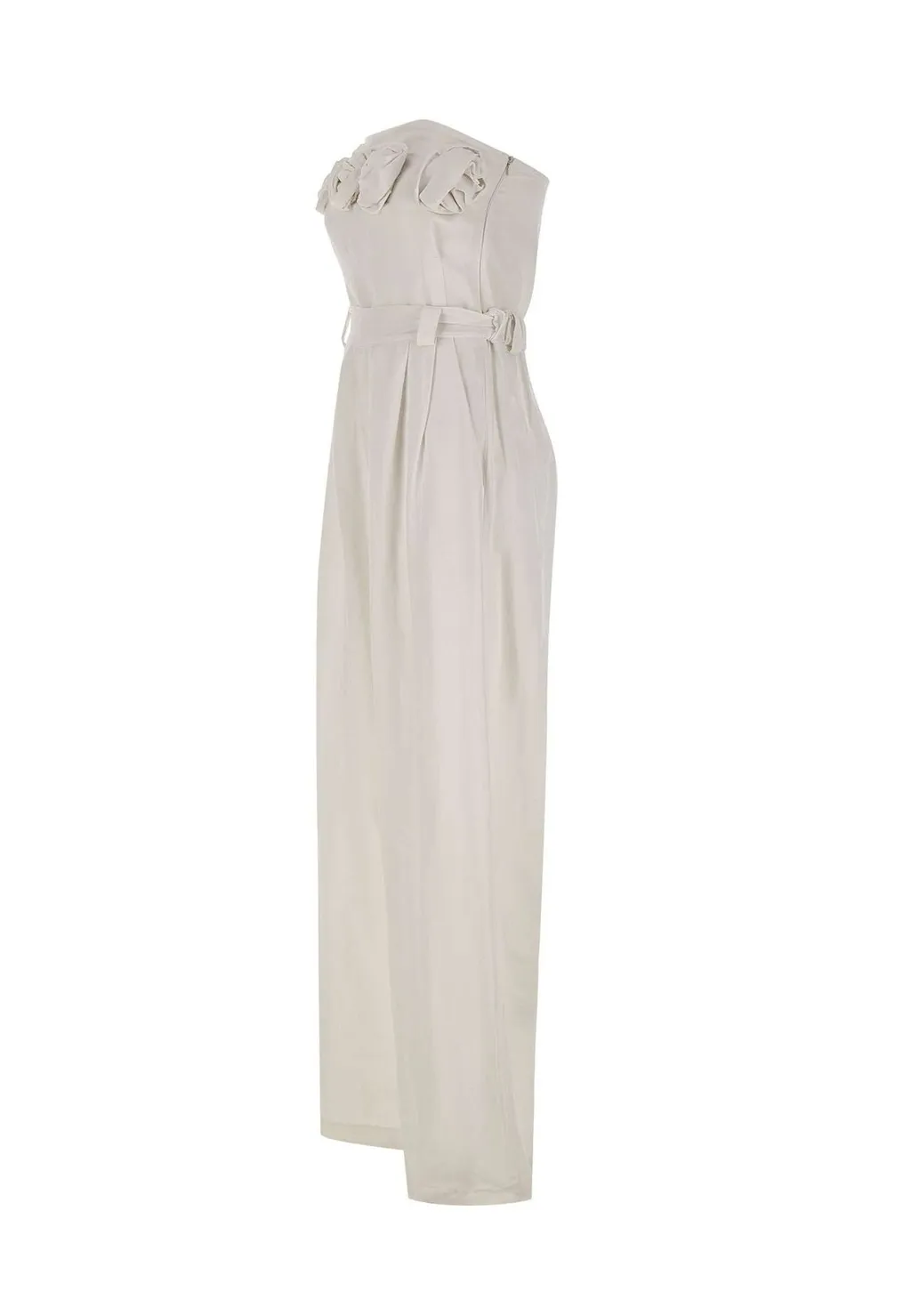 Kaos Rose Motif Strapless Jumpsuit