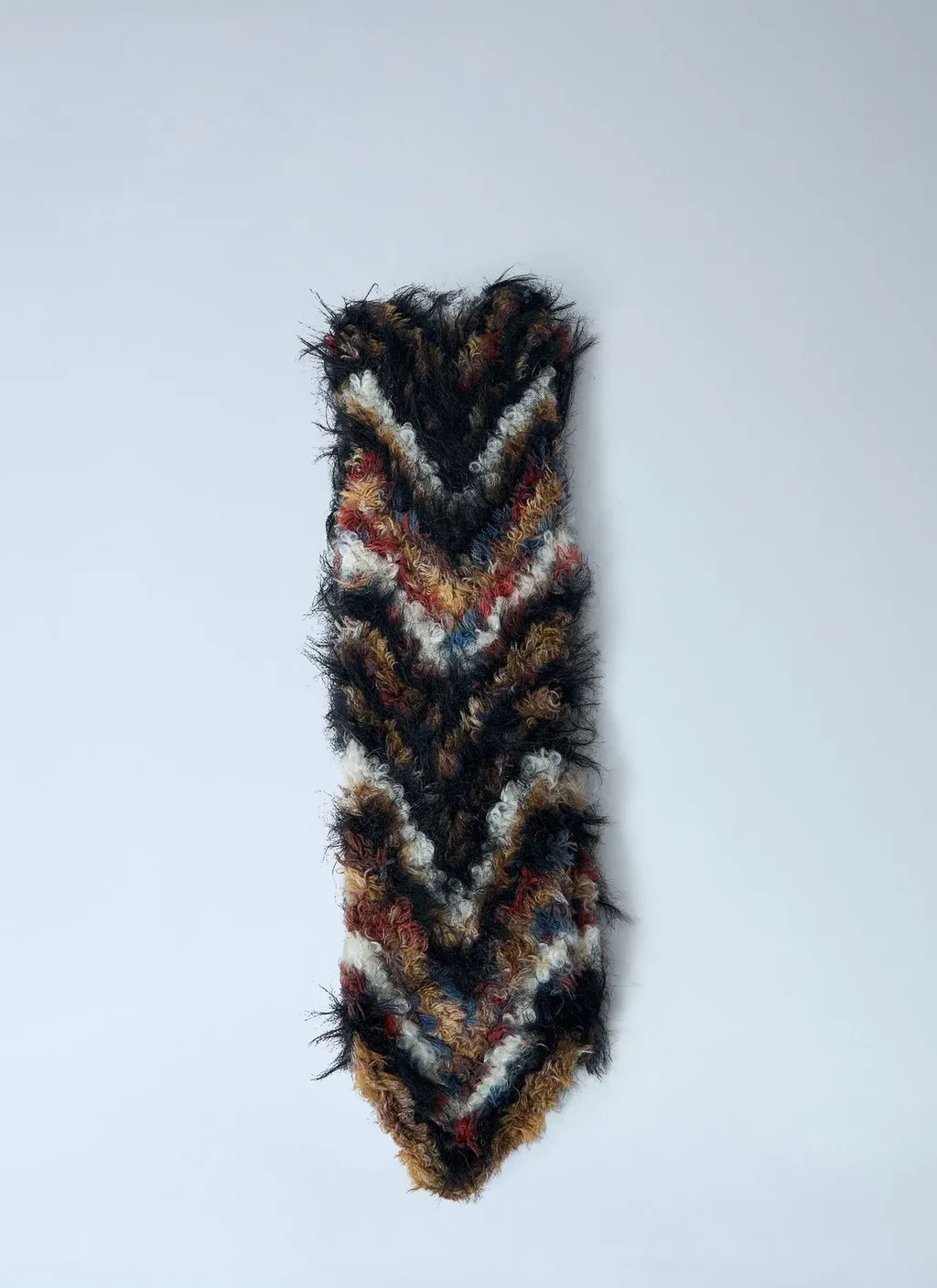 Kiko Kostadinov Chevron Textured Knit Scarf