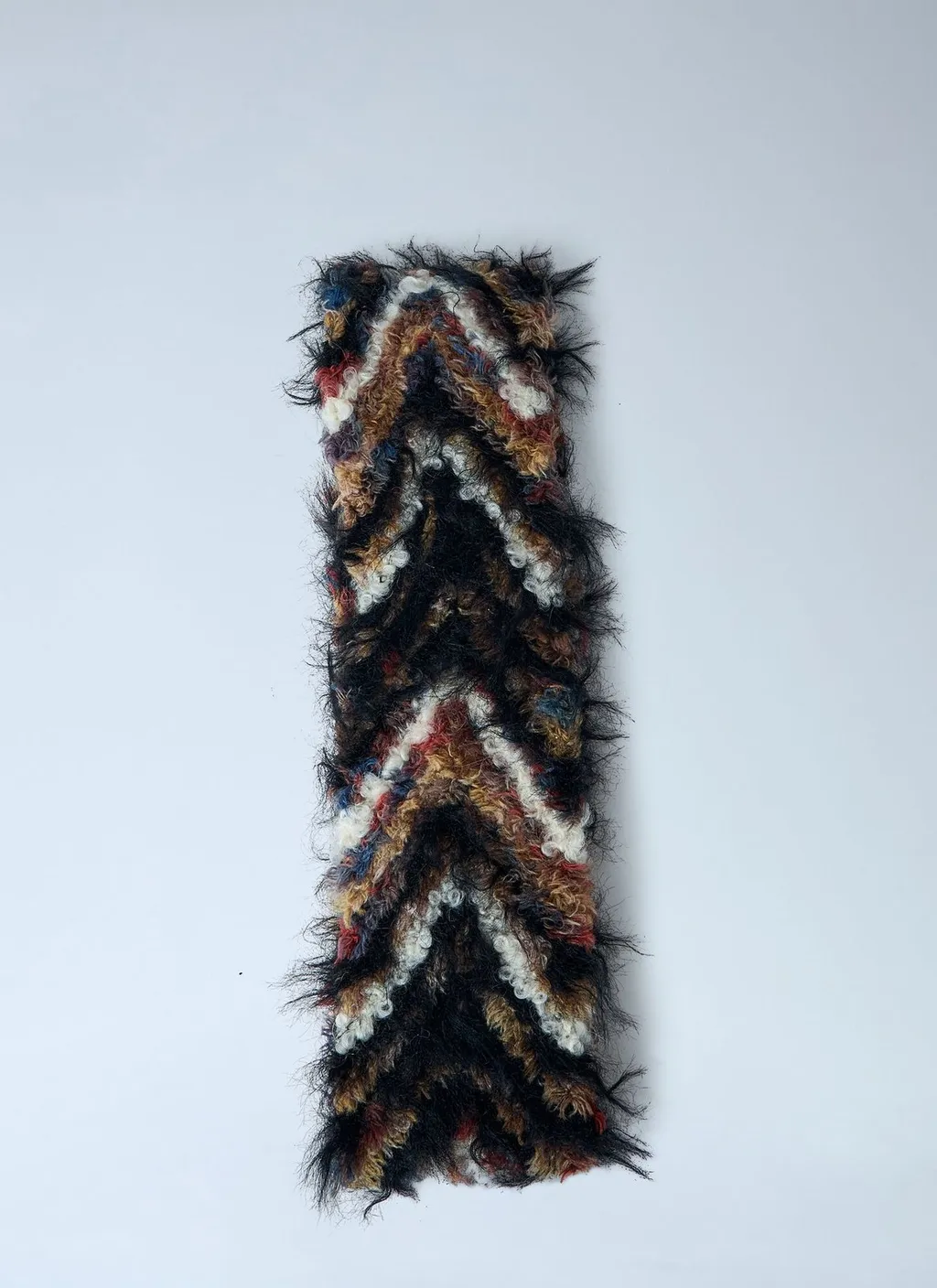 Kiko Kostadinov Chevron Textured Knit Scarf