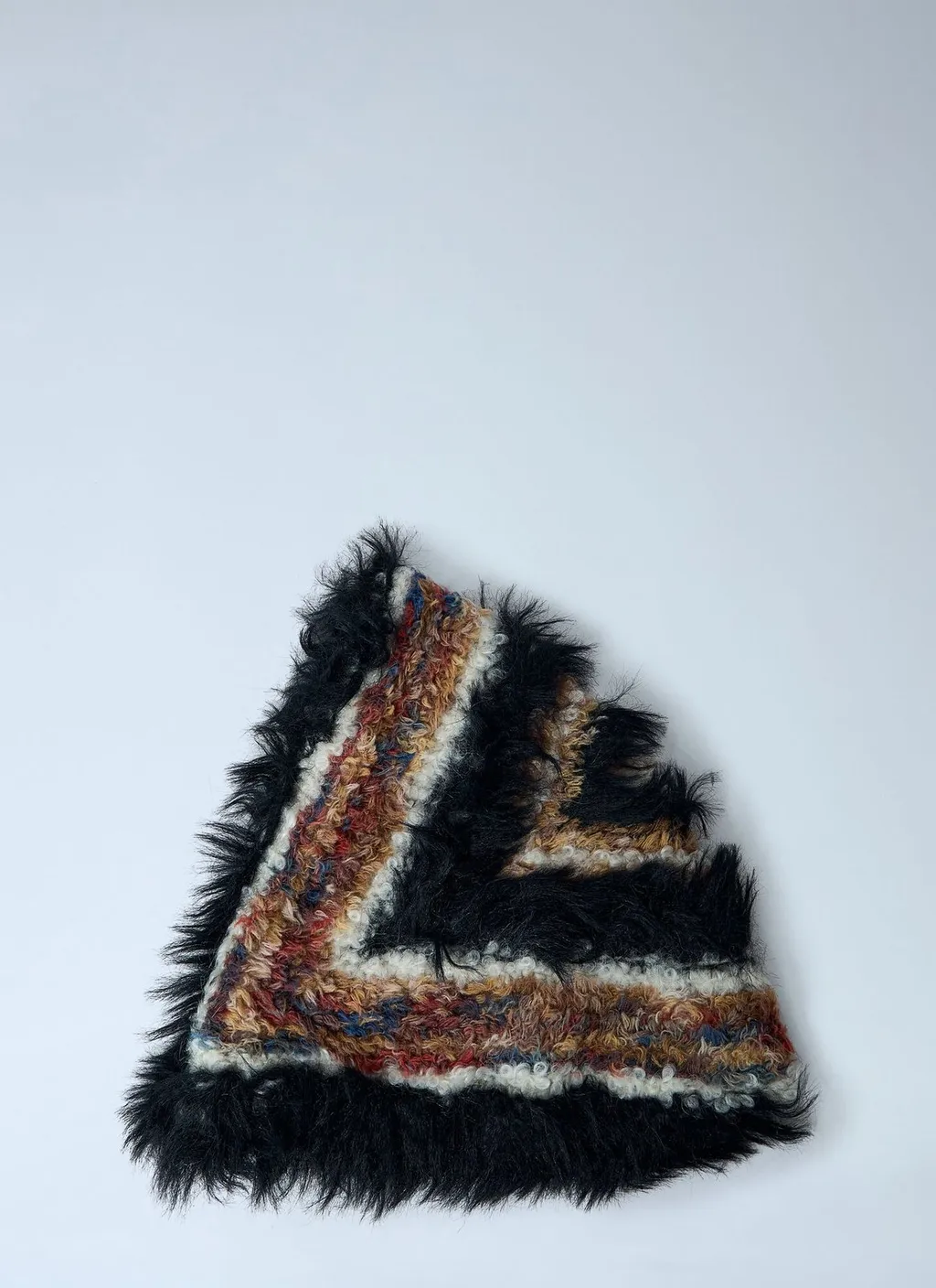 Kiko Kostadinov Chevron Textured Knit Scarf