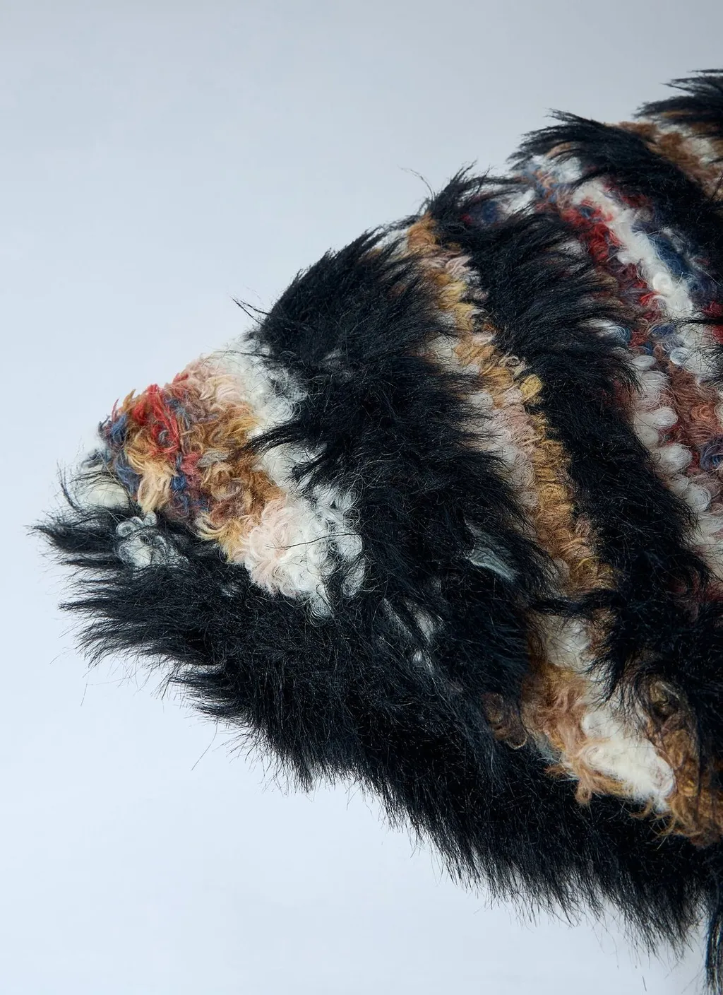 Kiko Kostadinov Chevron Textured Knit Scarf