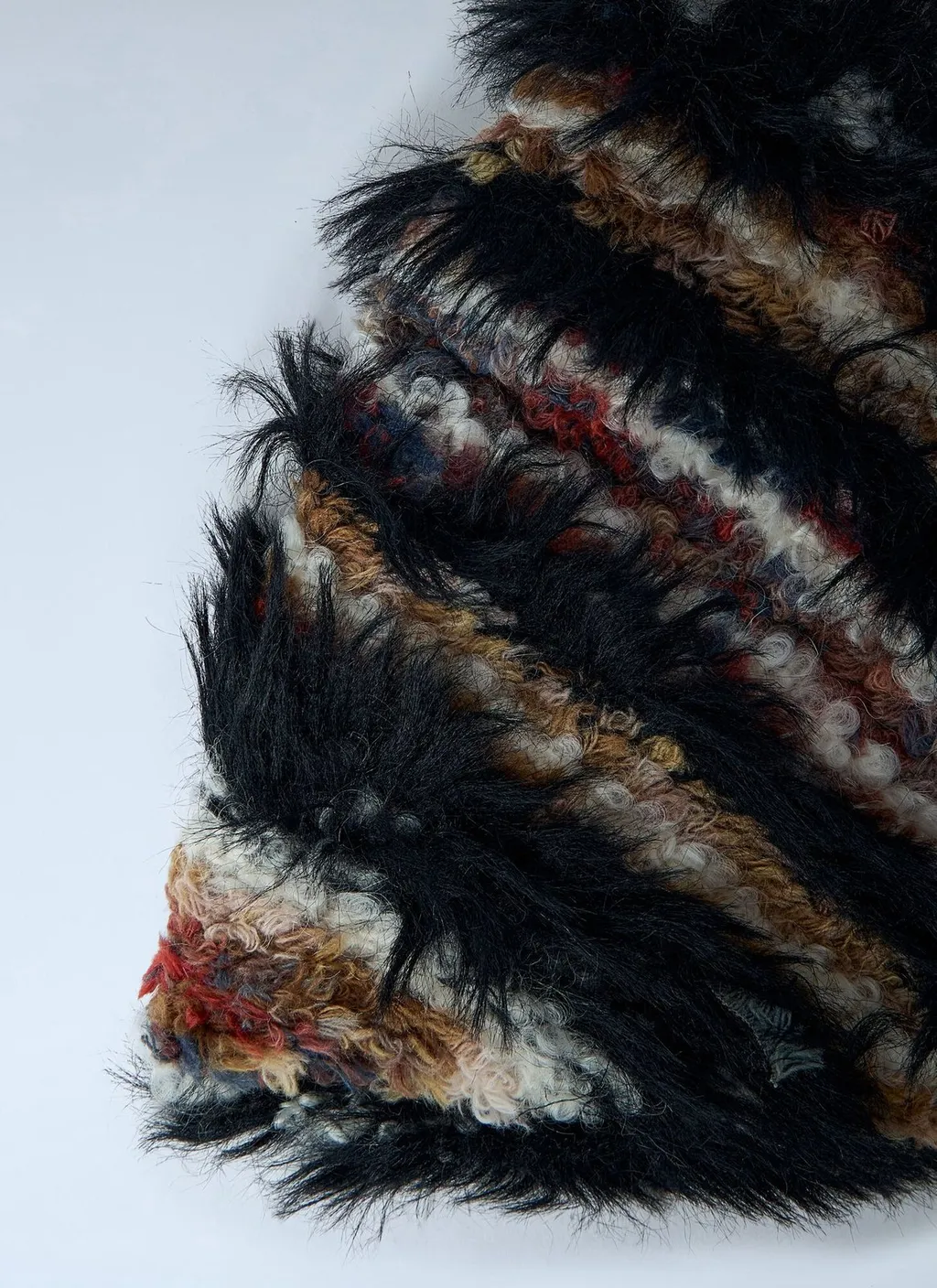 Kiko Kostadinov Chevron Textured Knit Scarf