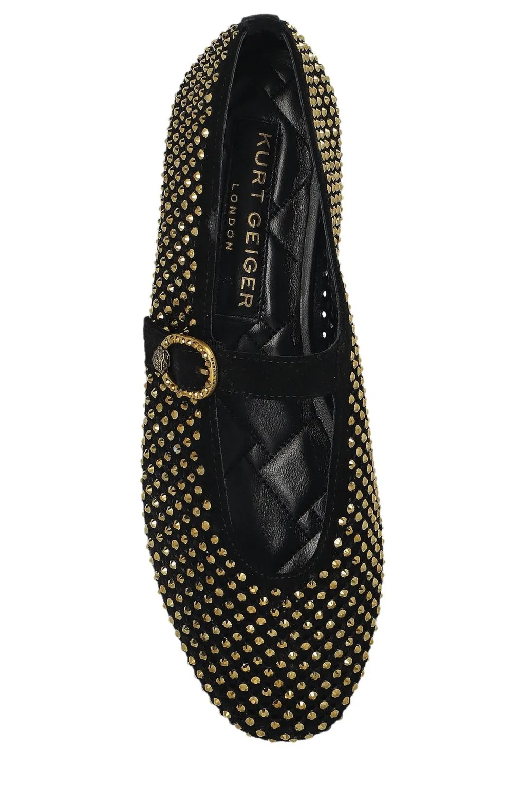 Kurt Geiger Mayfair Studded Mary Jane Ballet Flats