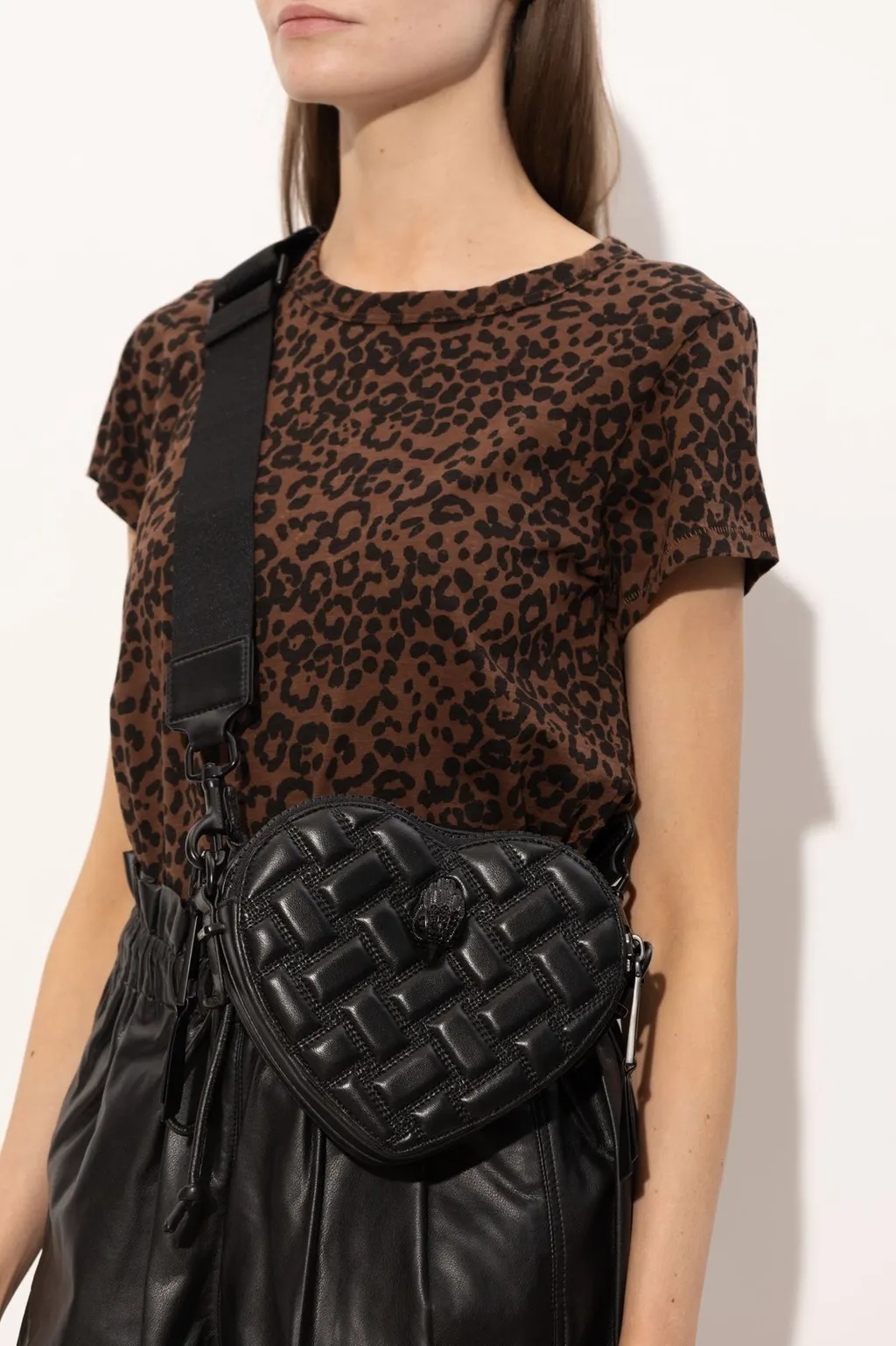 Kurt Geiger Kensington Heart Quilted Crossbody Bag
