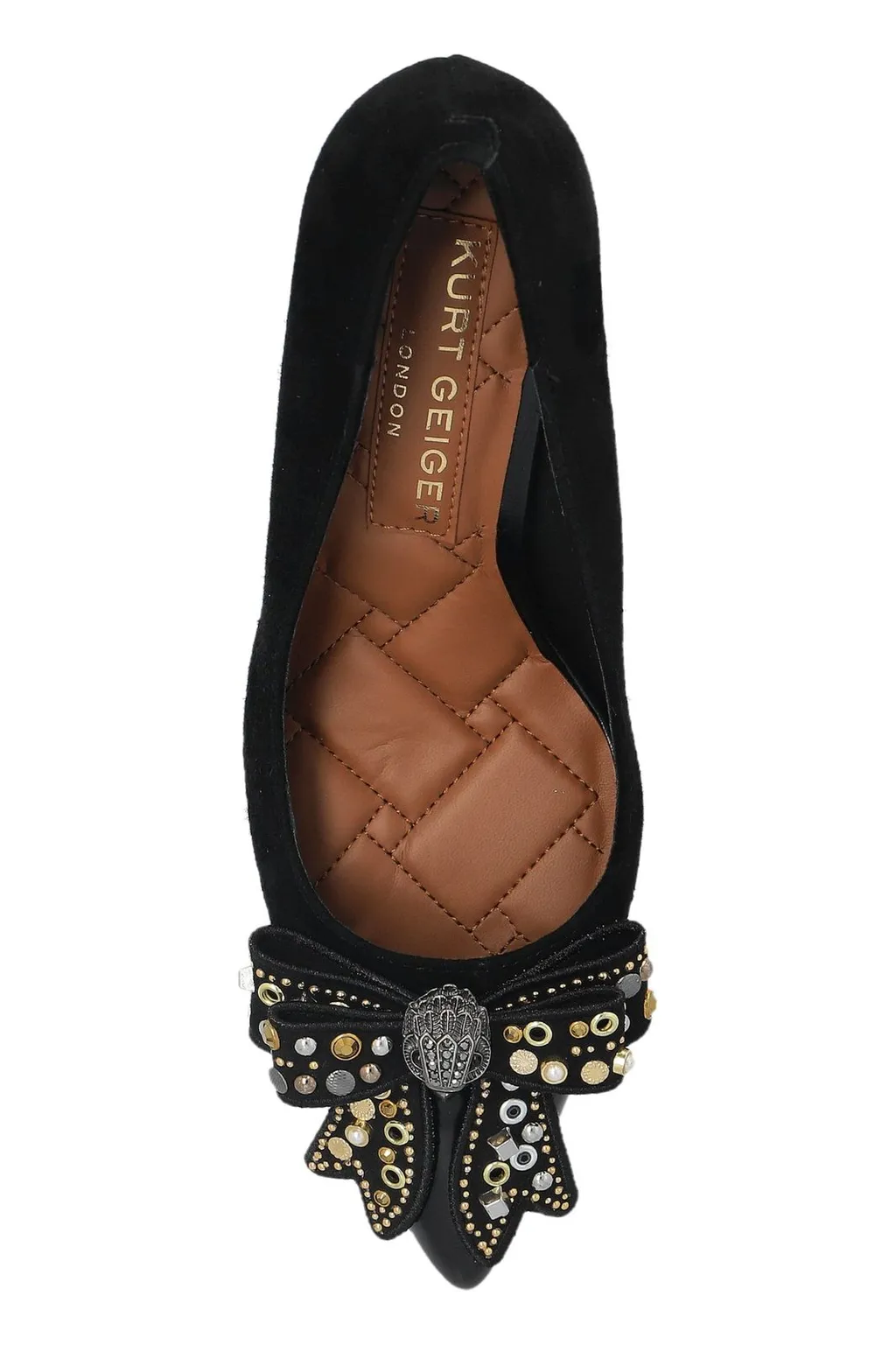 Kurt Geiger Belgravia Studded Bow Pumps