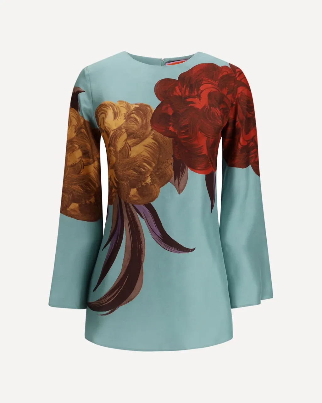 La Doublej Peony Print Mini Dress
