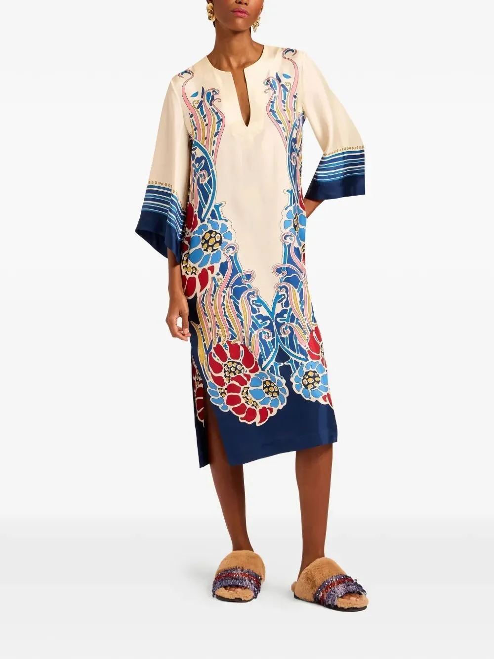 La Doublej Printed Kaftan Dress