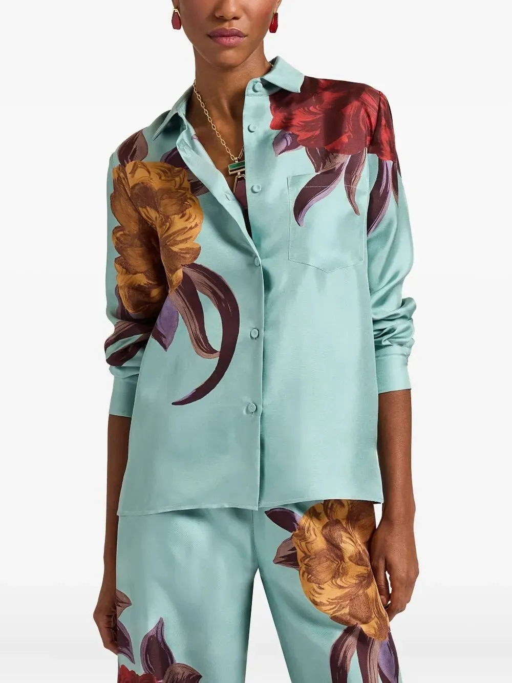 La Doublej Peony Place Boy Shirt Top