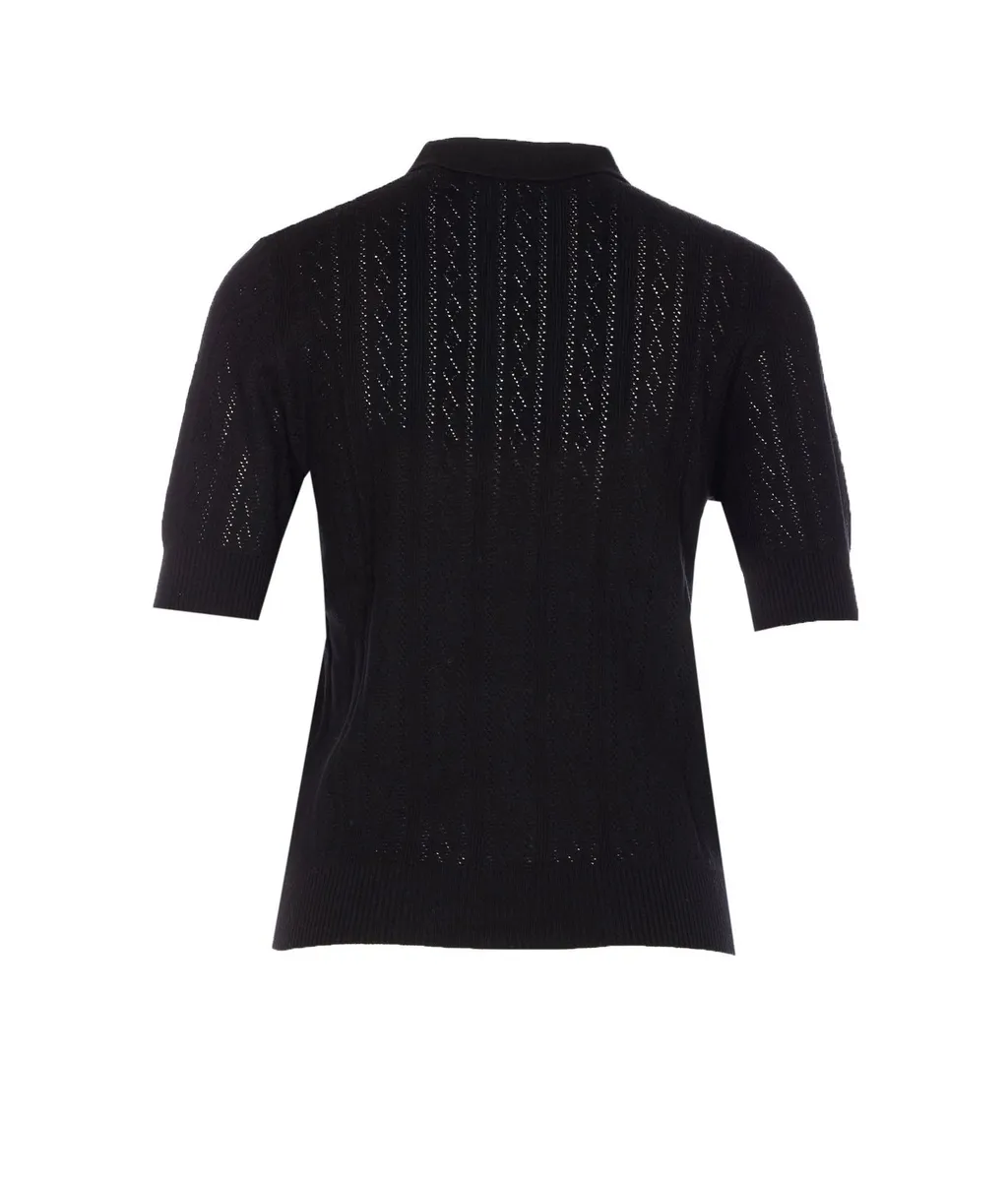 Lisa Yang Cristine Pointelle Knit Sweater