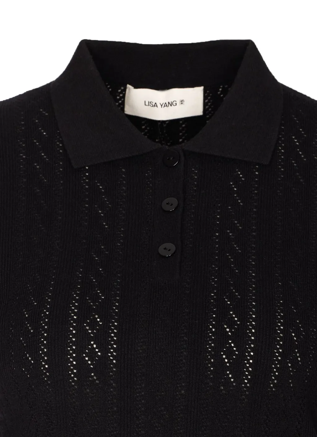 Lisa Yang Cristine Pointelle Knit Sweater
