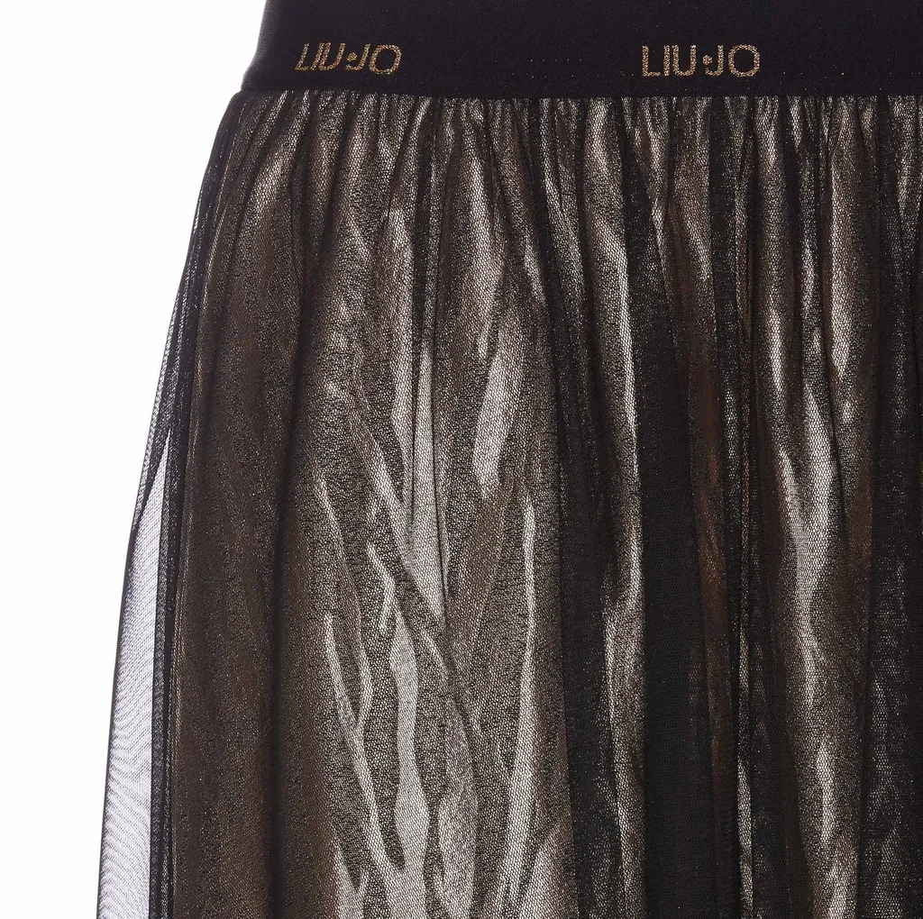 Liu Jo Animal-Printed Layered Midi Skirt