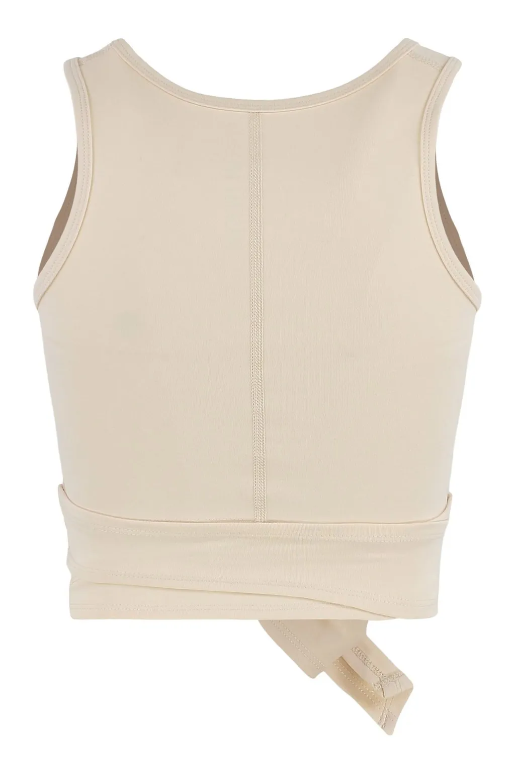 Live The Process Front Knot Cropped Performance Top
