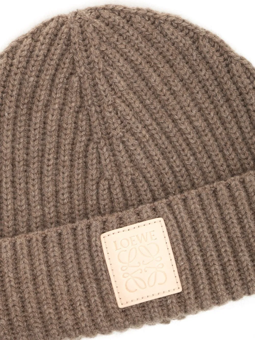 Loewe Logo Patch Knitted Beanie