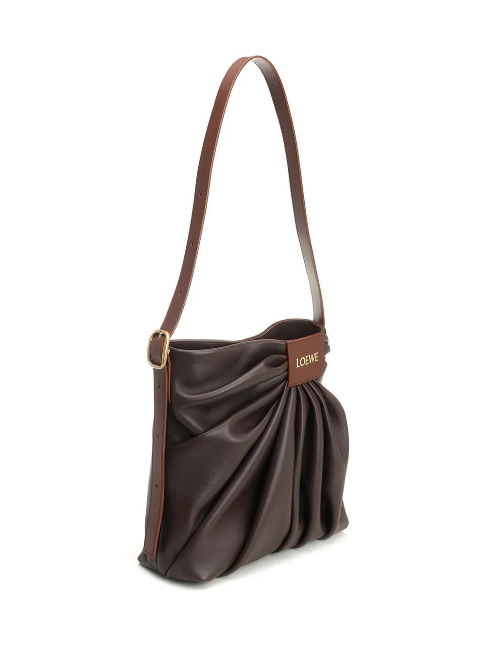 Loewe Logo Platch Draped Shoulder Bag