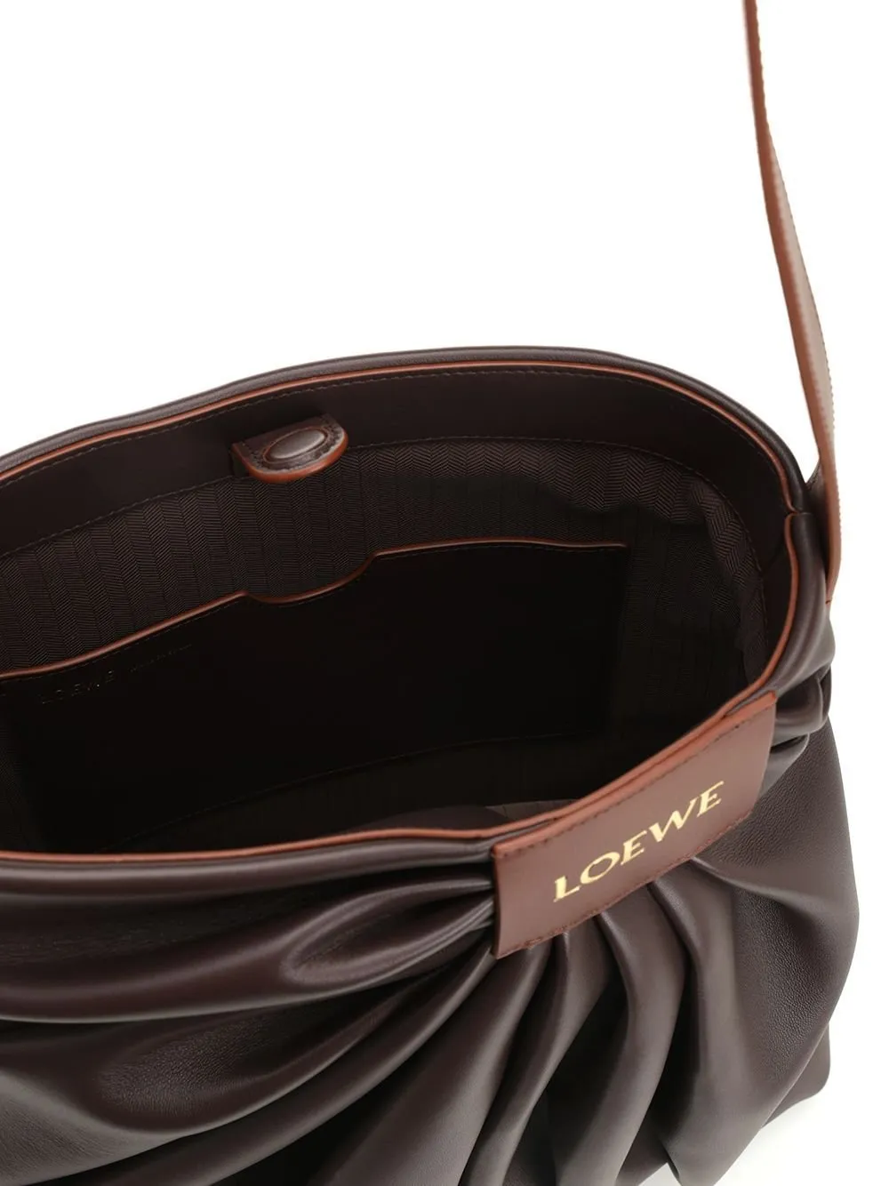 Loewe Logo Platch Draped Shoulder Bag