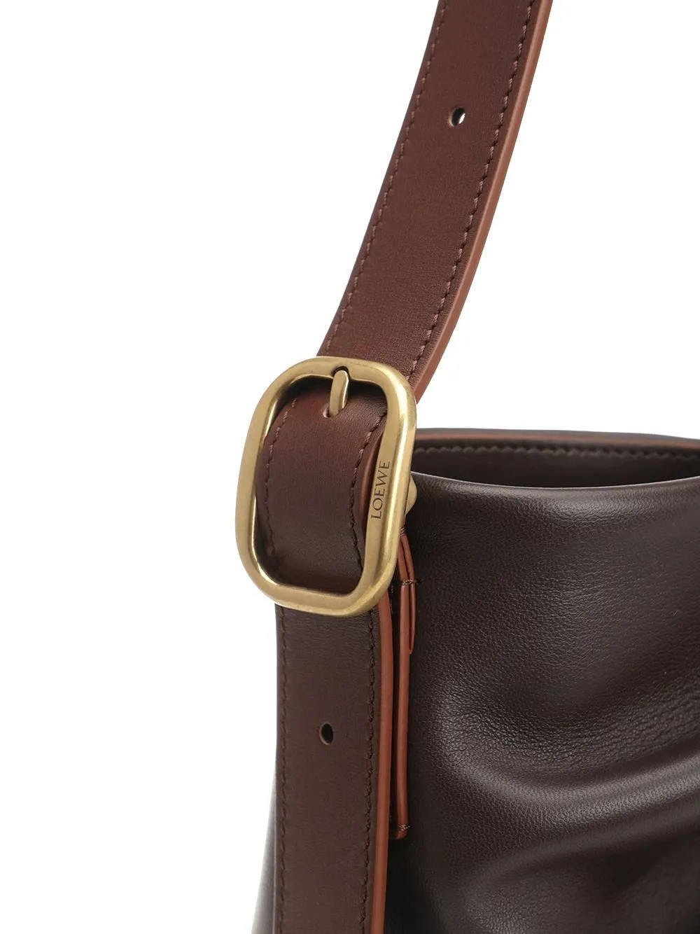 Loewe Logo Platch Draped Shoulder Bag