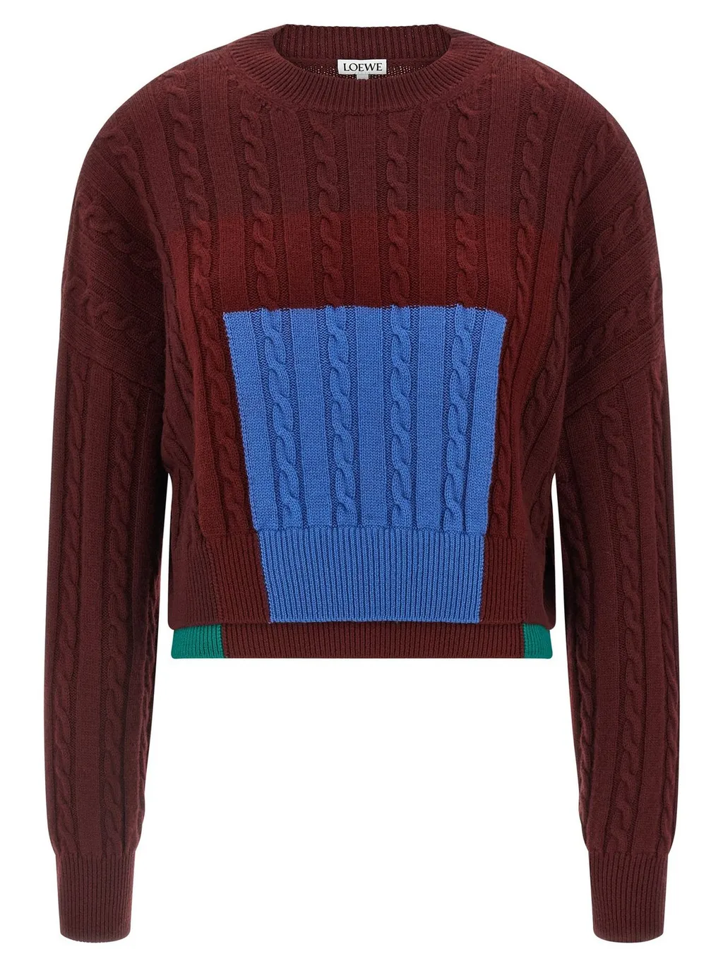 Loewe Anagram Patch Cropped Jumper