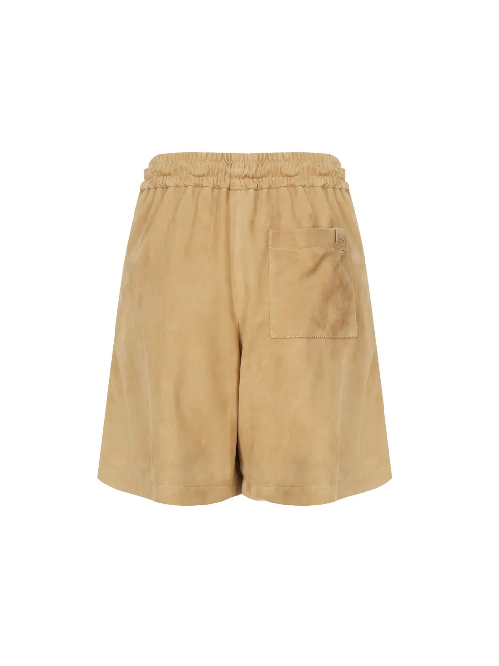 Loewe Drawstring Leather Shorts