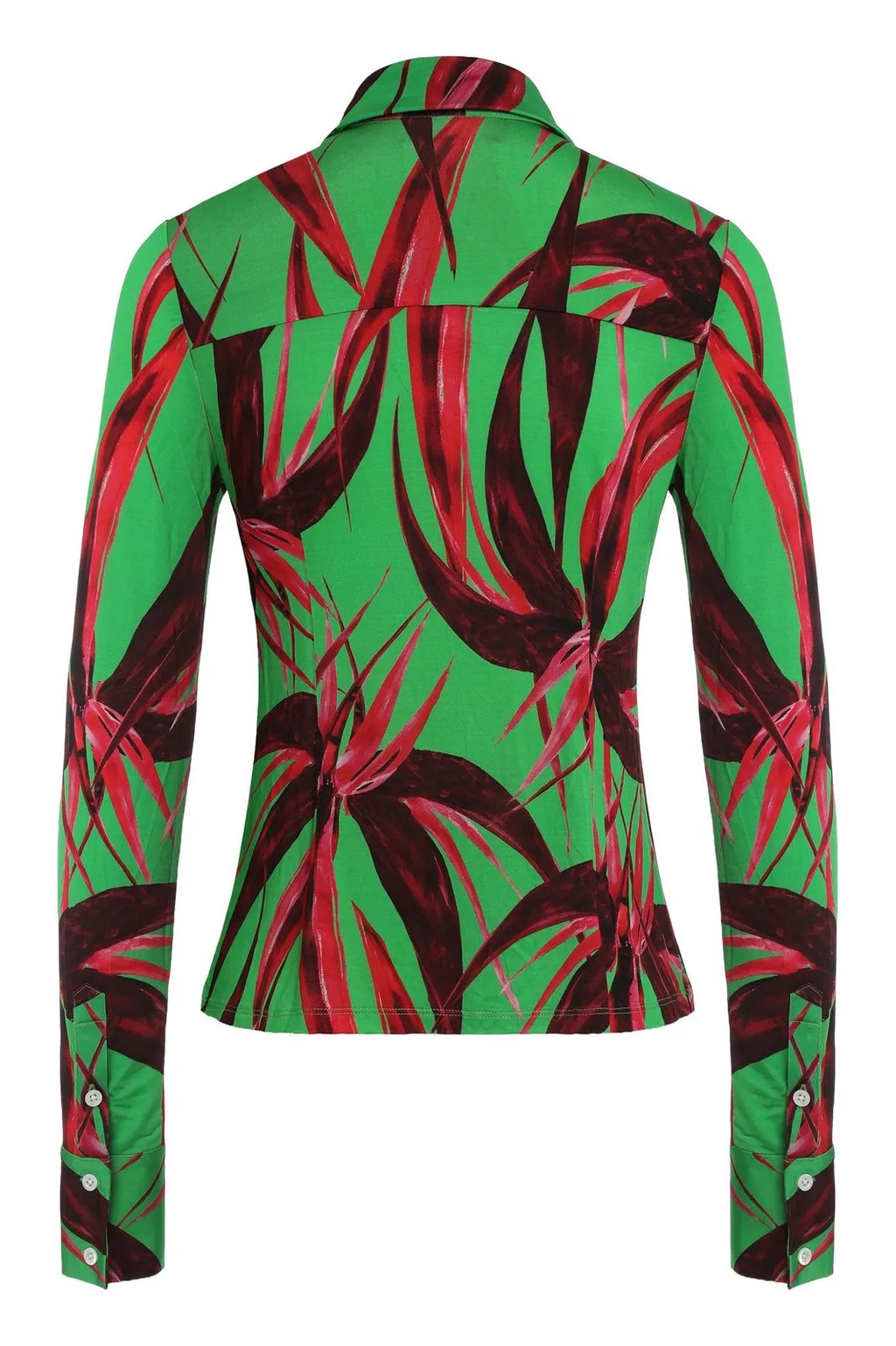 Louisa Ballou Graphic Print Button Blouse