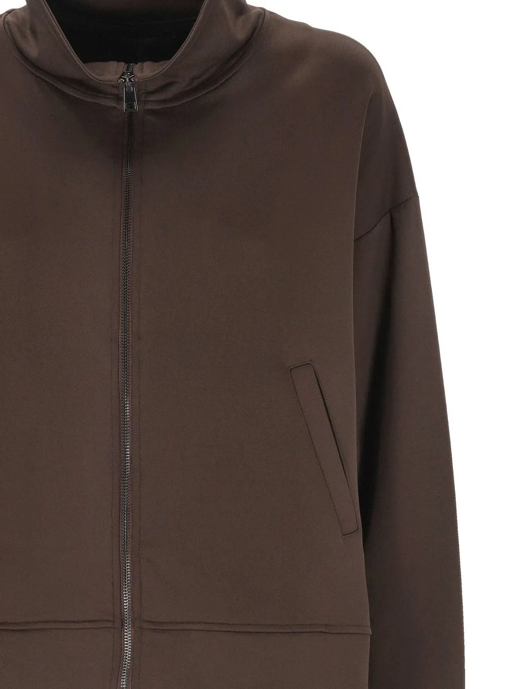 Lorena Antoniazzi Zip-Up Funnel-Neck Sweater