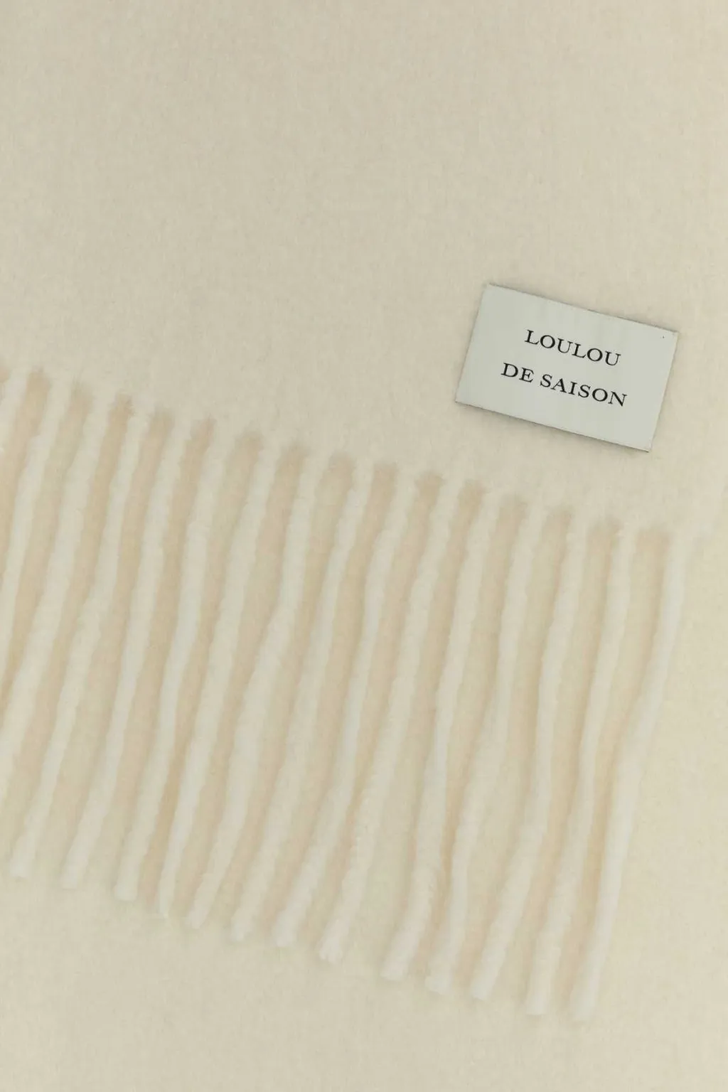 Loulou De Saison Santo Large Fringed Scarf