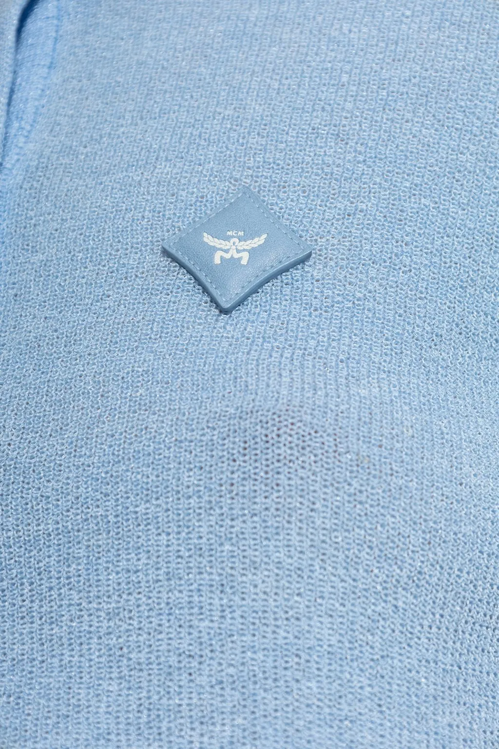 Mcm Logo Patch Knit Cardigan