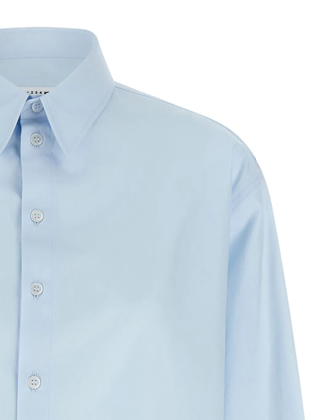Mm6 Maison Margiela Long-Sleeved Cropped Shirt
