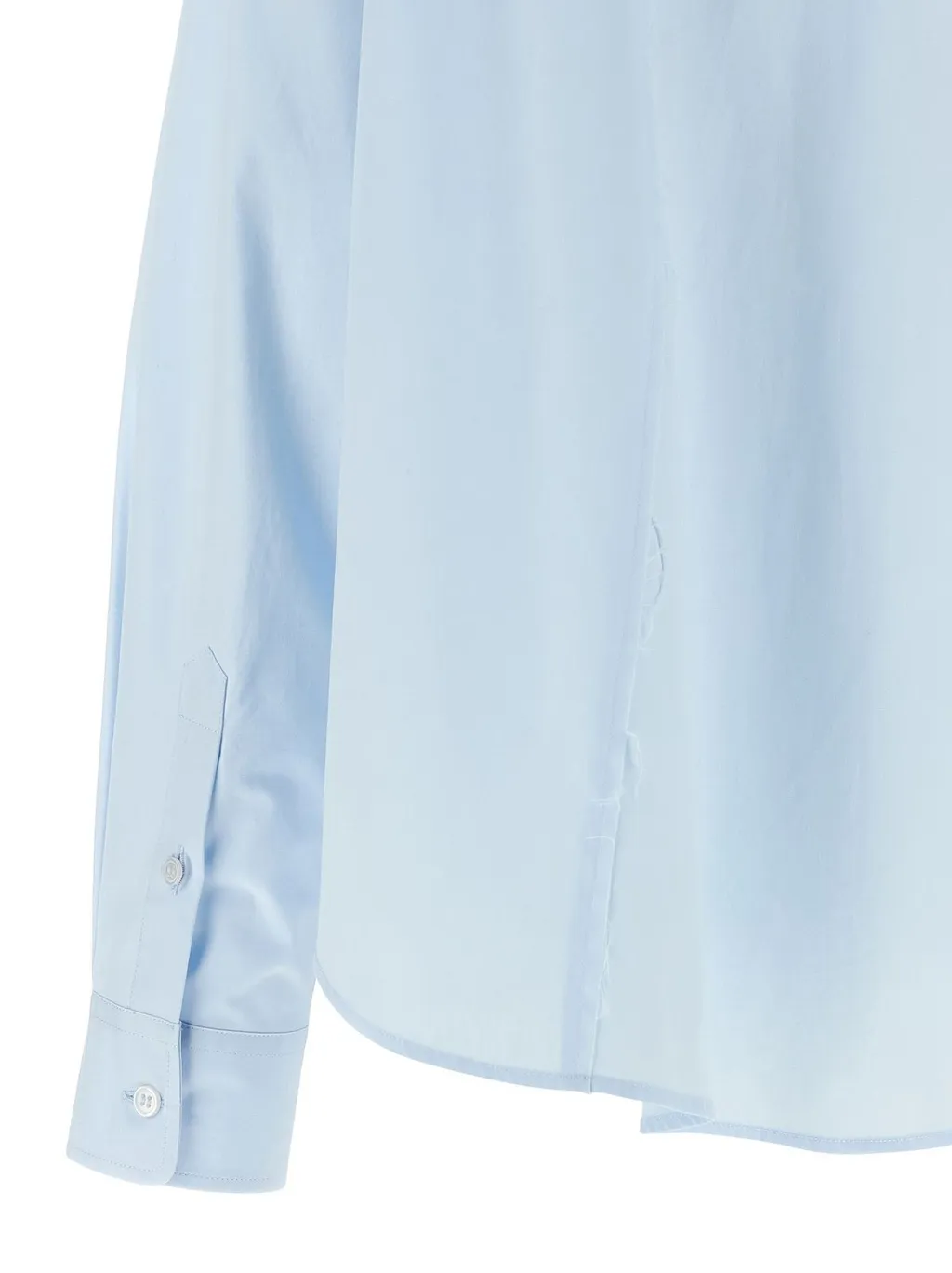 Mm6 Maison Margiela Long-Sleeved Cropped Shirt