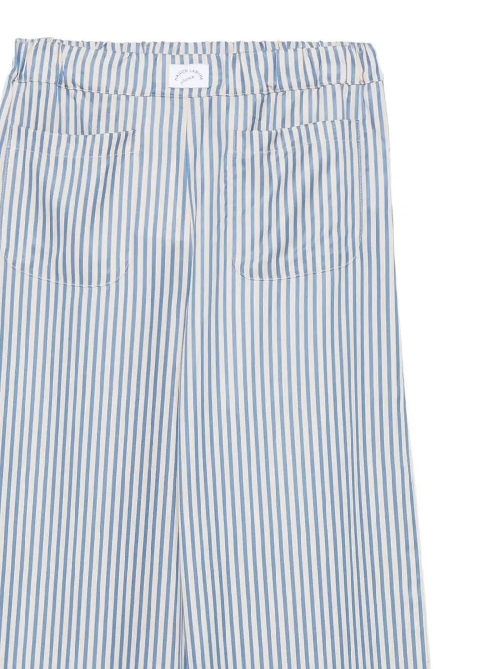 Maison Labiche Striped Wide-Leg Pants