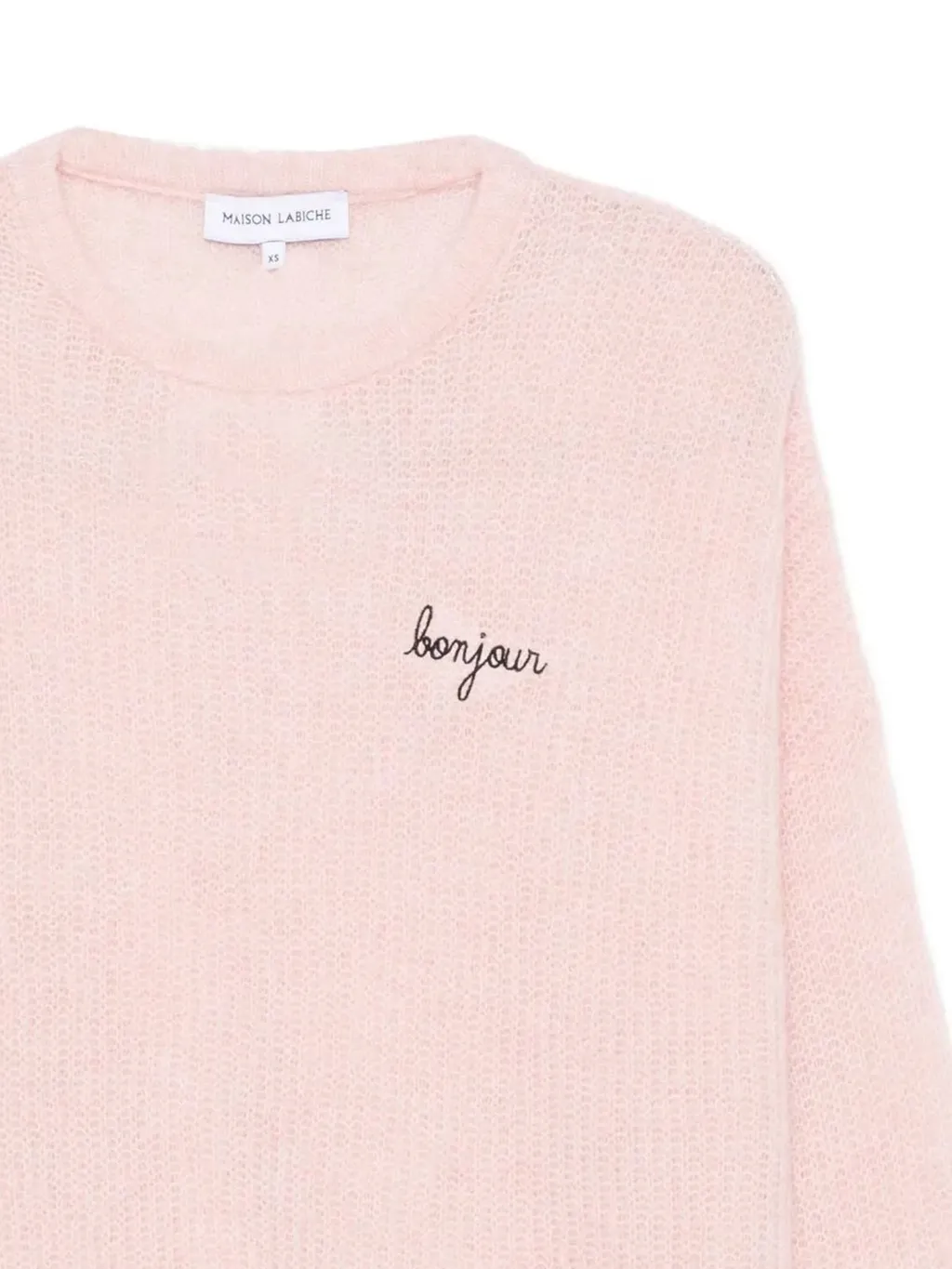 Maison Labiche Bonjour Embroidered Sweater