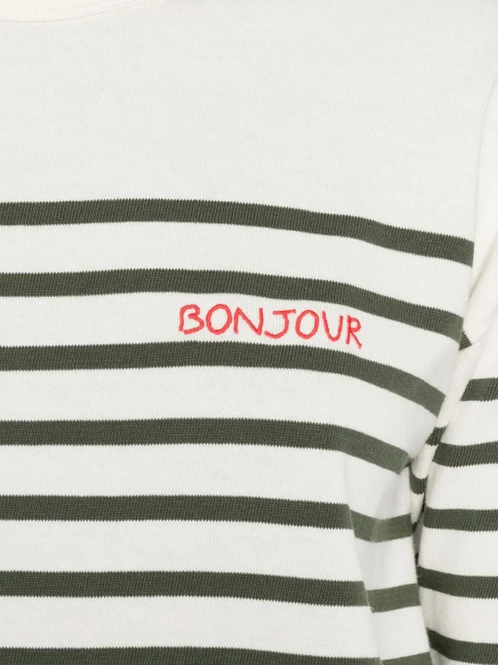 Maison Labiche Striped Embroidered Top