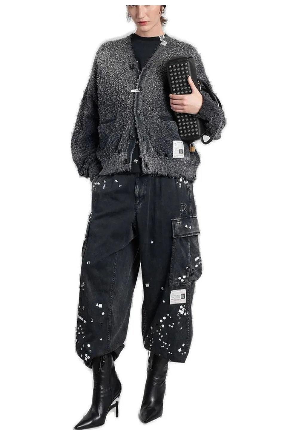 Maison Mihara Yasuhiro Sun Faded Like Knitted Cardigan