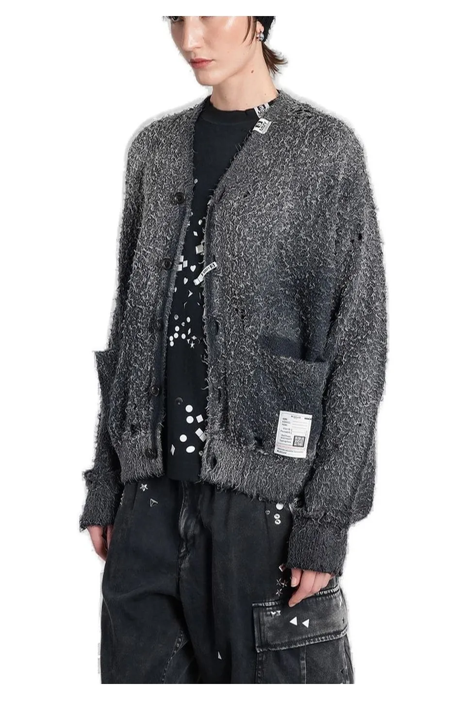 Maison Mihara Yasuhiro Sun Faded Like Knitted Cardigan