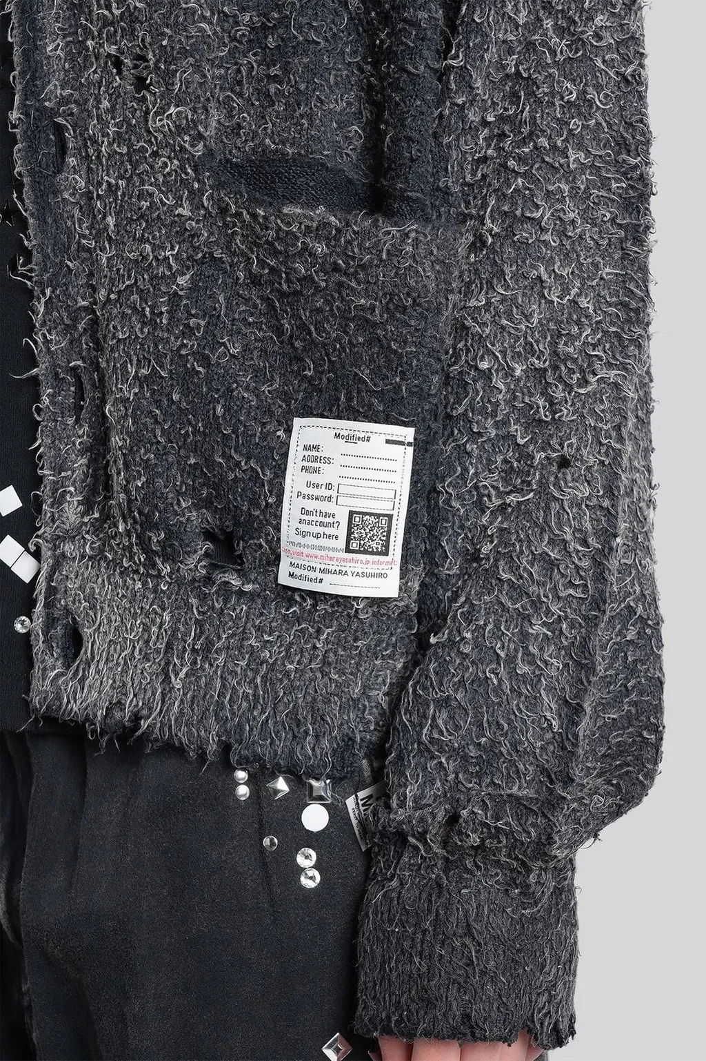 Maison Mihara Yasuhiro Sun Faded Like Knitted Cardigan