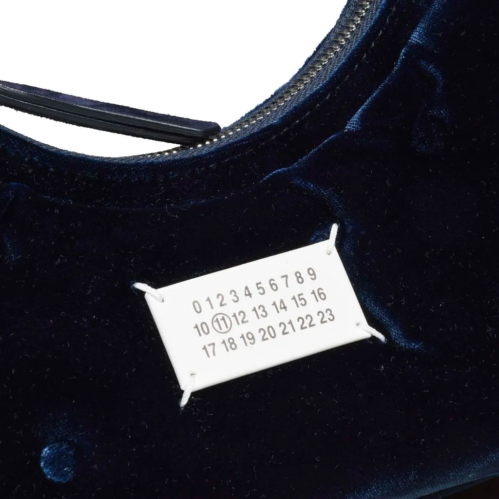 Maison Margiela Glam Slam Micro Velvet Hobo Bag