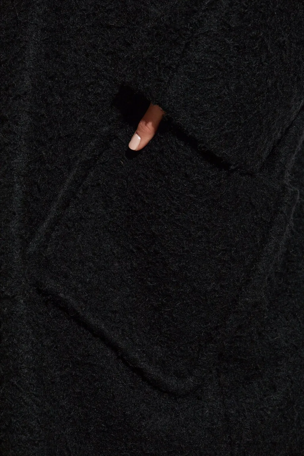 Maison Margiela Boucle Straight Hem Oversized Coat