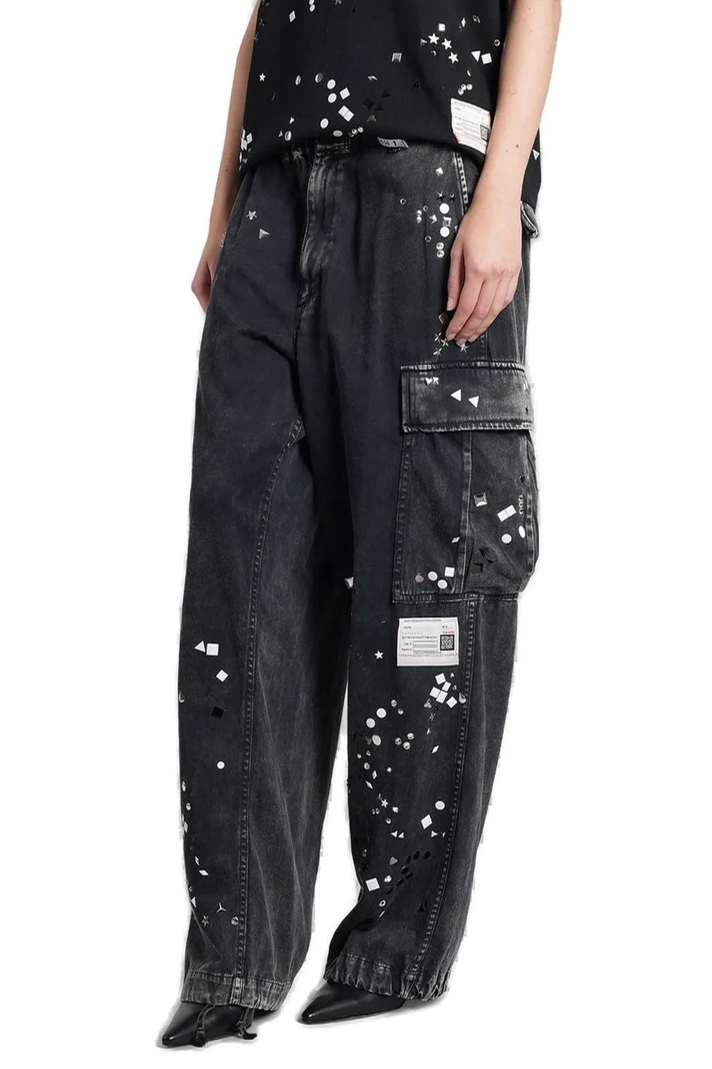 Maison Mihara Yasuhiro Embellished Millitary Pants