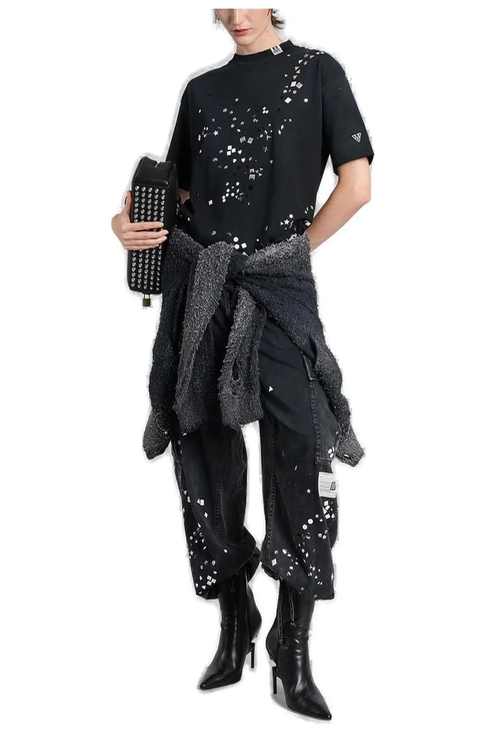 Maison Mihara Yasuhiro Embellished Millitary Pants