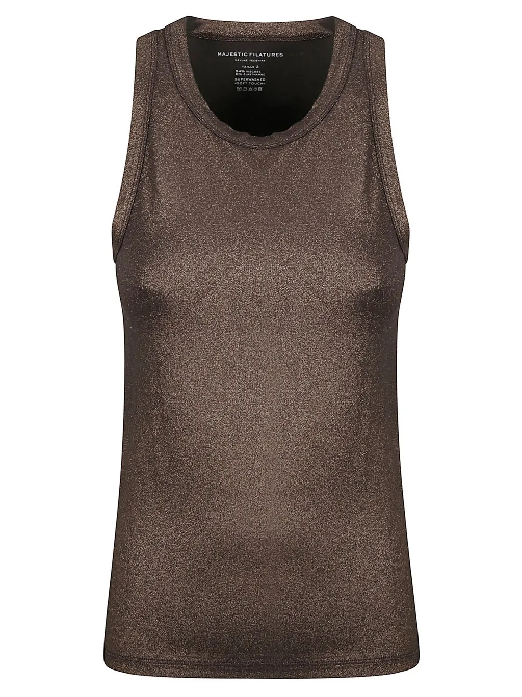 Majestic Round Neck Sleeveless Tank Top
