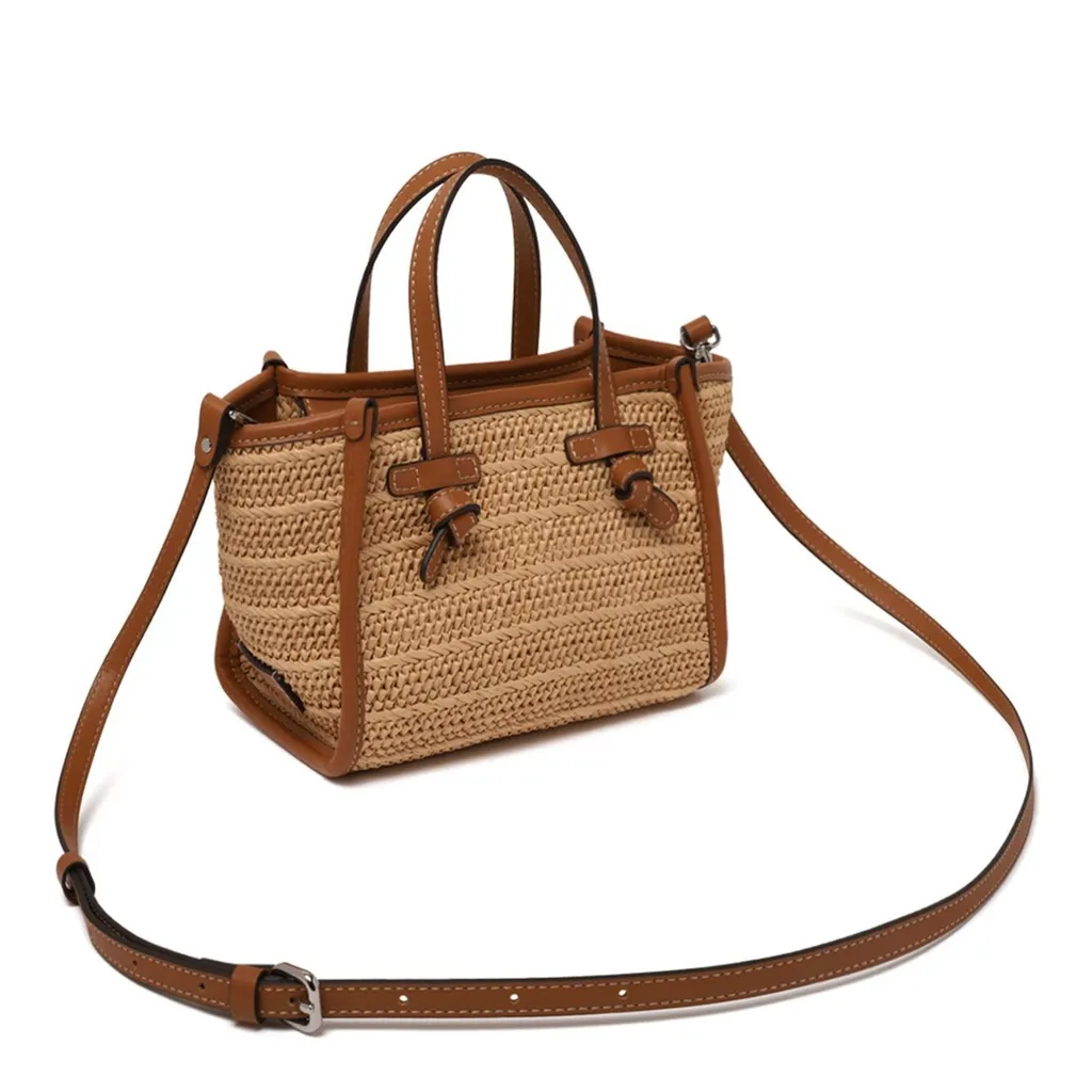 Marcella Mini Woven Tote Bag